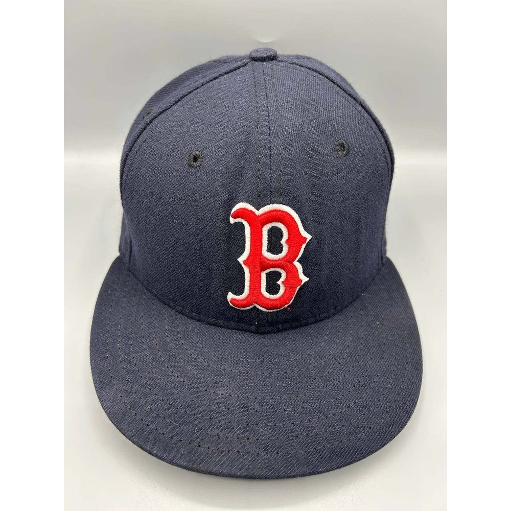 Boston Red Sox Hat Men 7‎ Navy Embroidered 59Fifty New Era Fitted Cap